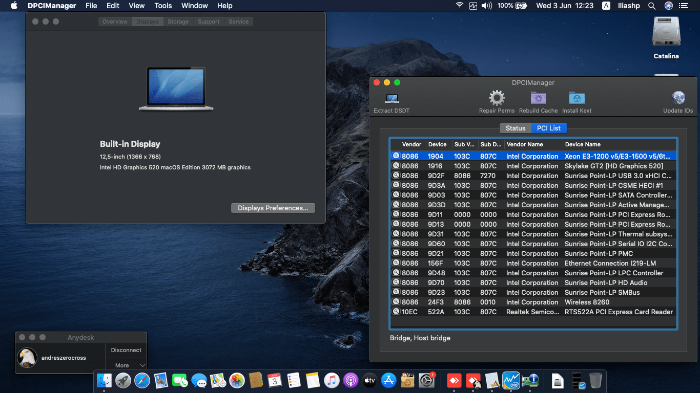 HP Elitebook 820 G3 3rd [SkyLake   Intel HD 520] 2